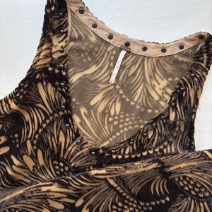 Free People Ellie Velvet Mini Dress Size Small